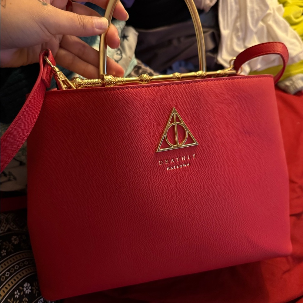 Loungefly deathly hallows harry potter crossbody